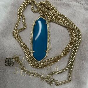 Kendra Scott Blue Lace Agate Pendant